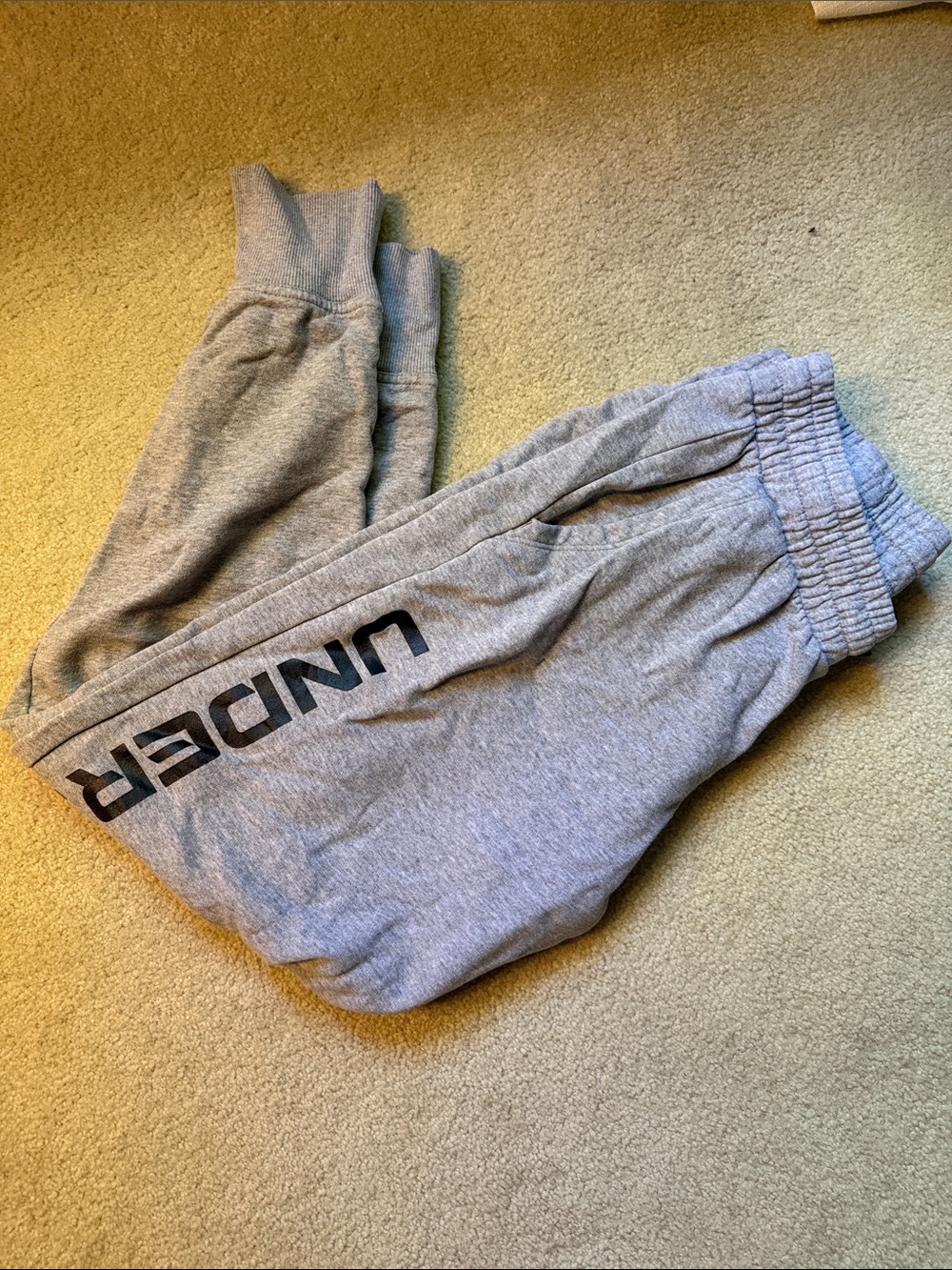 Under Armour Gray Logo Track Joggers